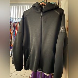 Adidas ZNE Black Zip up Hoodie sz Large